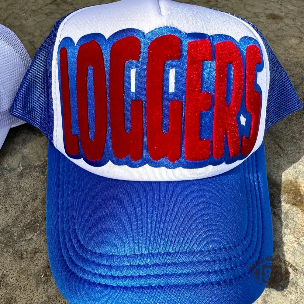 Vintage LOGGERS Trucker Hat Y2K Style Sports Team Snapback Mesh Baseball Cap