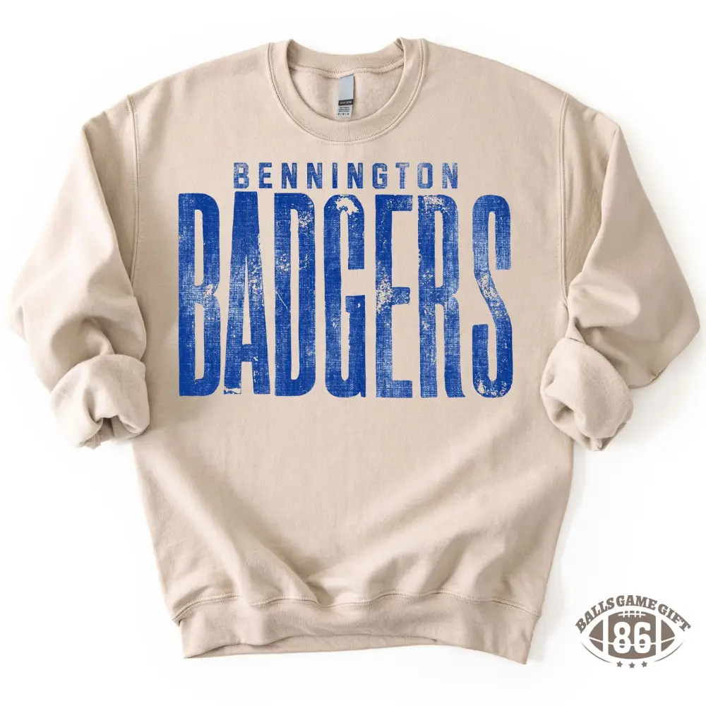 Custom School Spirit T-shirt - Vintage Distressed Mascot Sweatshirt
