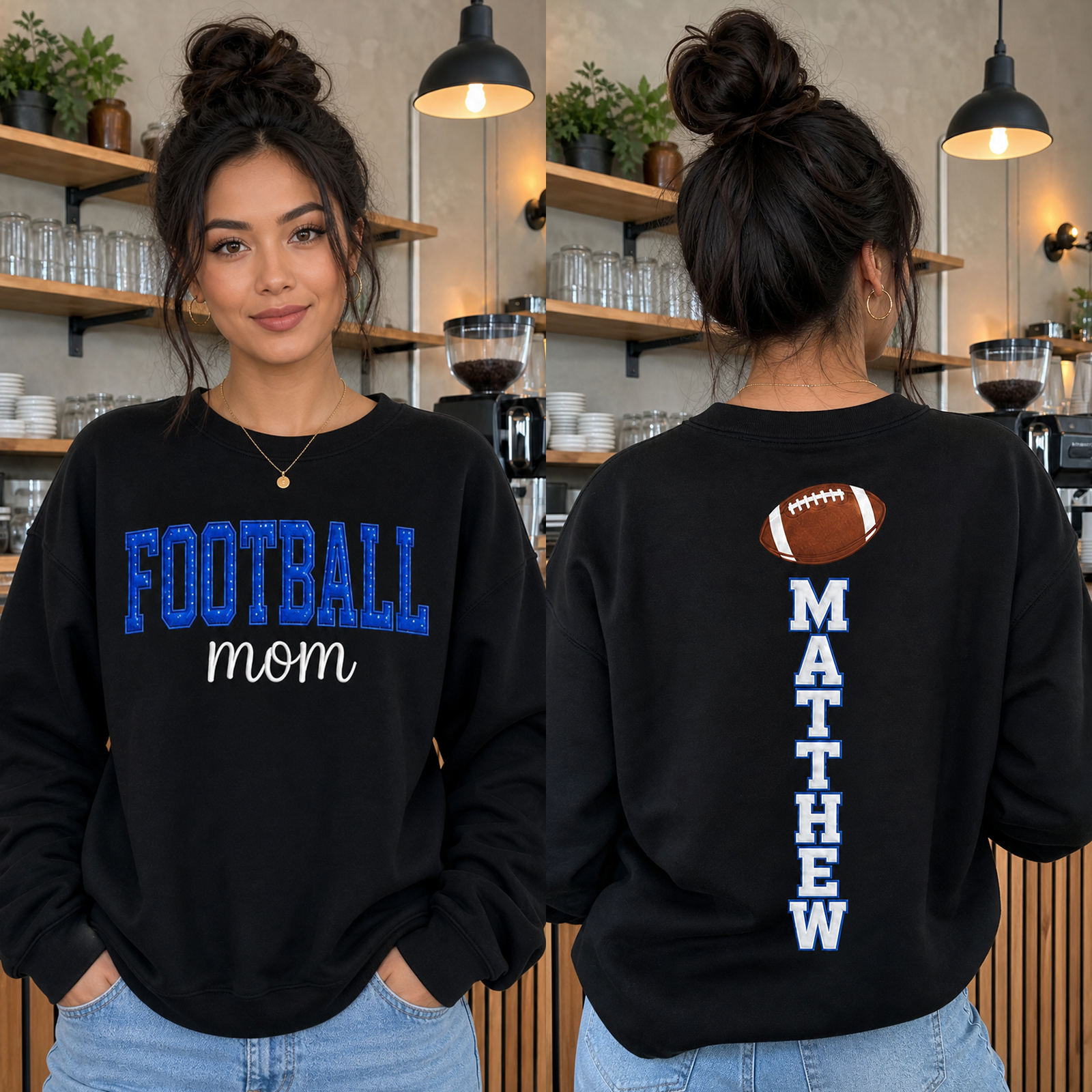 Custom Back Name Sports Mom Gameday T-shirt