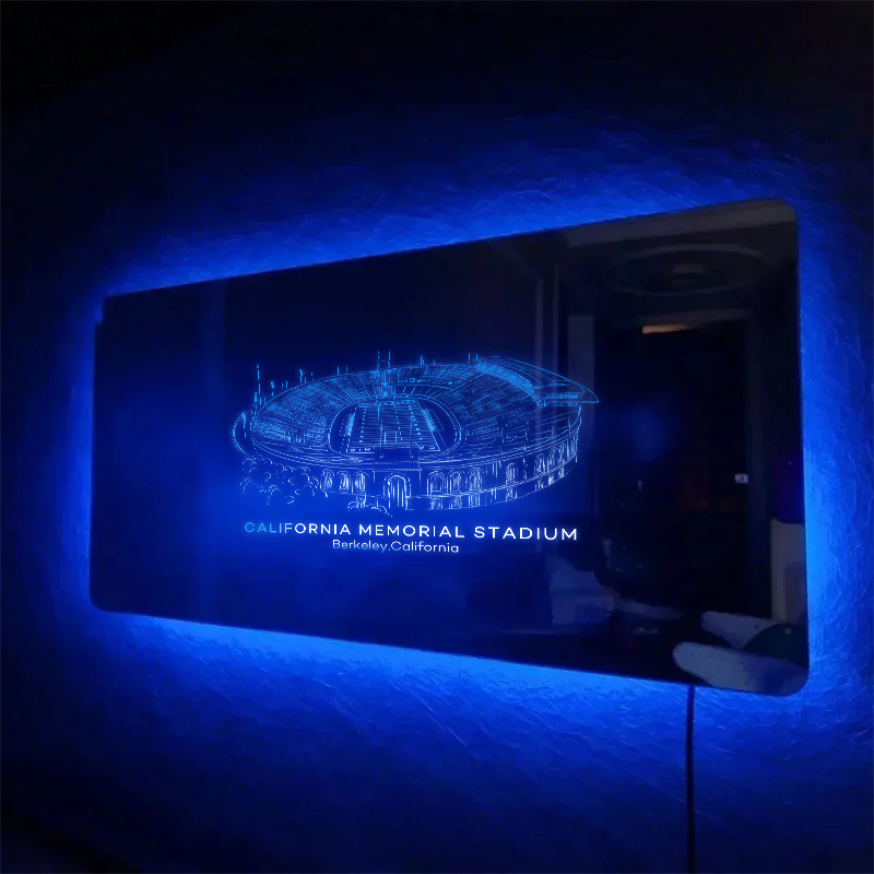 California Memoria Stadium Mirror Light-Gifts For Sports Lovers、California Golden Bears