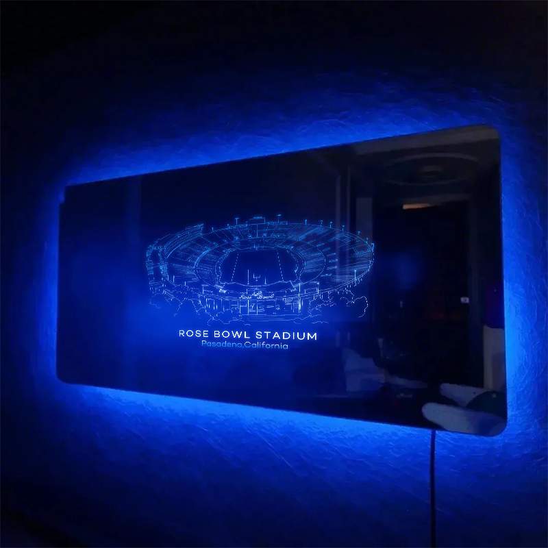 Rose Bowl Stadium Mirror Light-Gifts For Sports Lovers、UCLA Bruins、Los Angeles Rams、Pasadena California