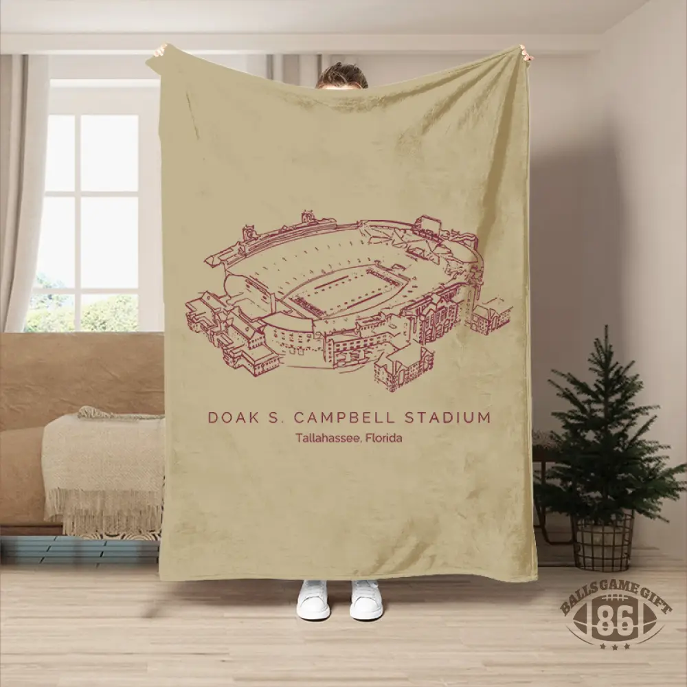 Doak Campbell Stadium - College Football Blanket, Florida State Seminoles football
