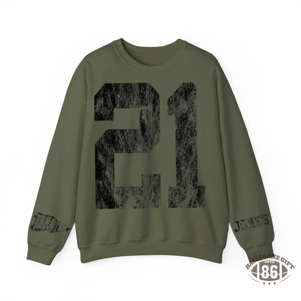 Custom Vintage Varsity Number or Letter Sweatshirt | Personalized Print Team Birthday or City Hoodie | Gifts for Sports Mom