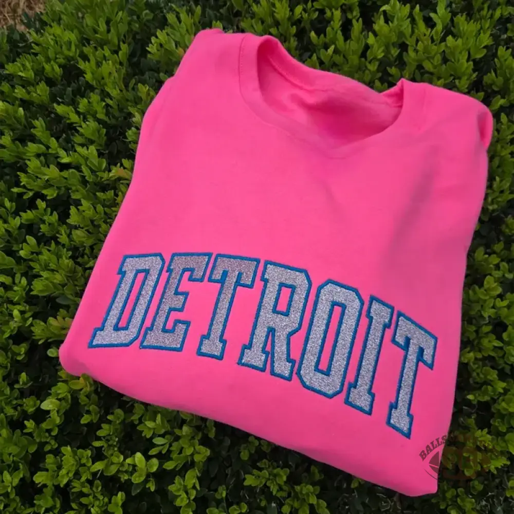 Custom Team Glitter Embroidered Sweatshirt Hoodie T-shirt