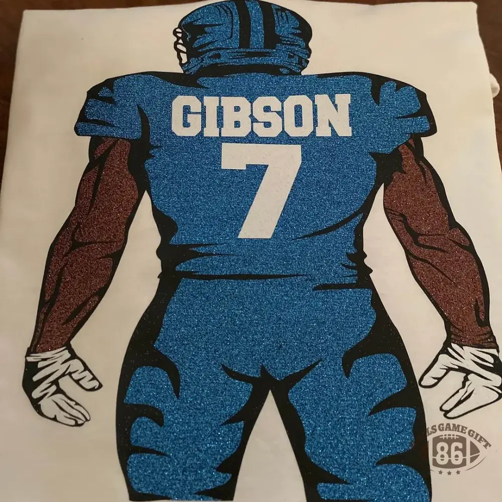 ✨ Game Day Glow On – Shine in Your Custom Glitter Football Tee or Sweatshirt! 🏈