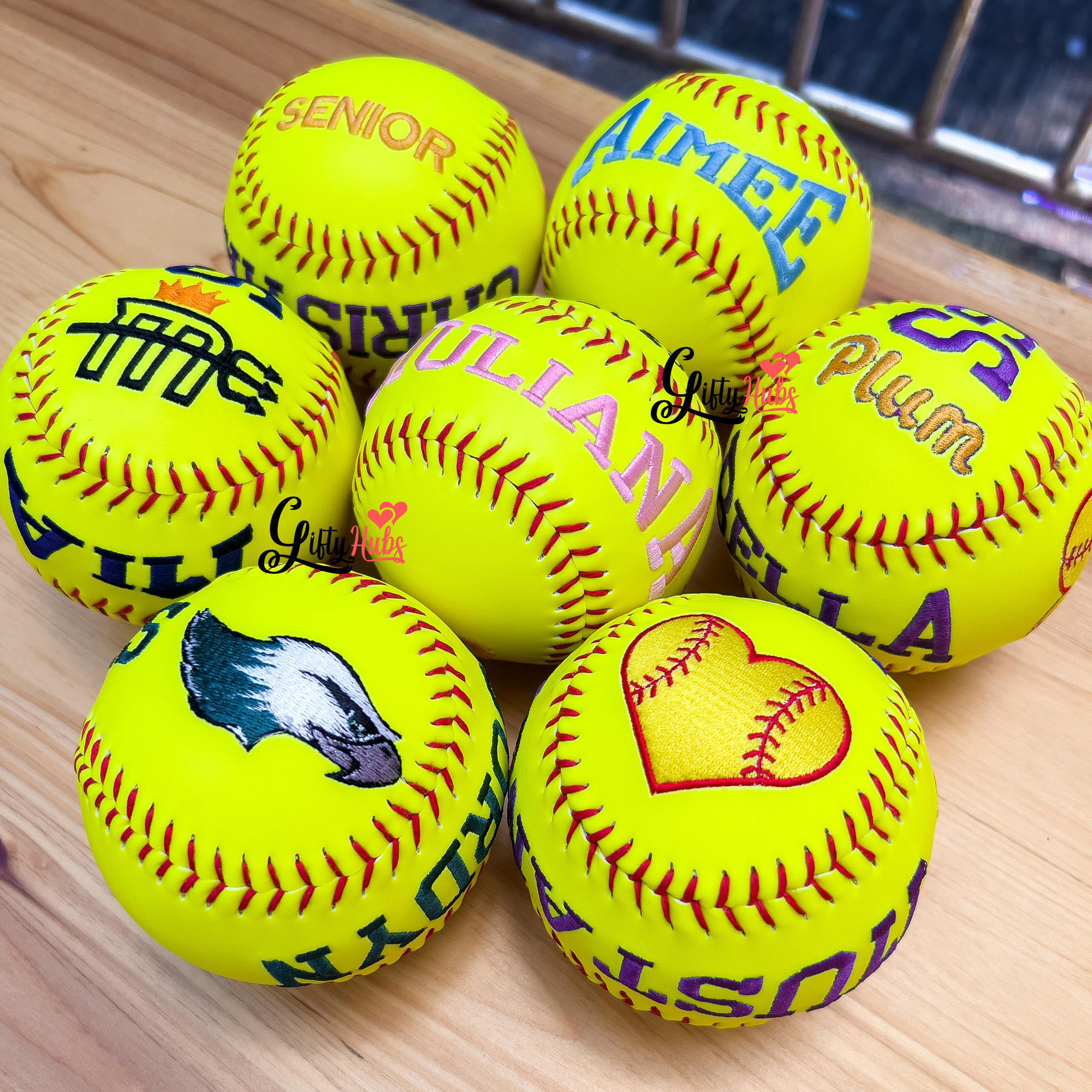 Custom Embroidered Father's Day Baseball & Softball, Gift for DAD