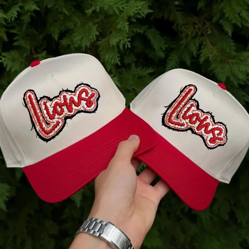 Custom Team Name Sequin Embridered Baseball Cap Sport Lover Hat