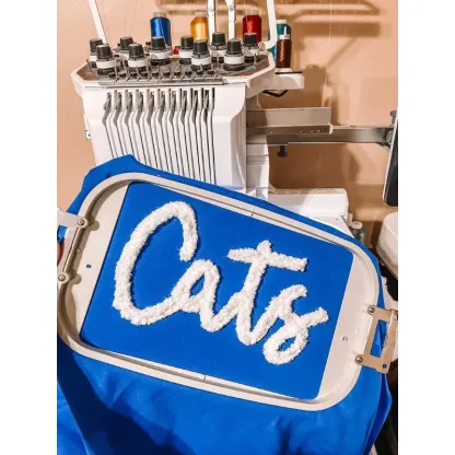 Oversized Team Chenille Embroidered Sweatshirt