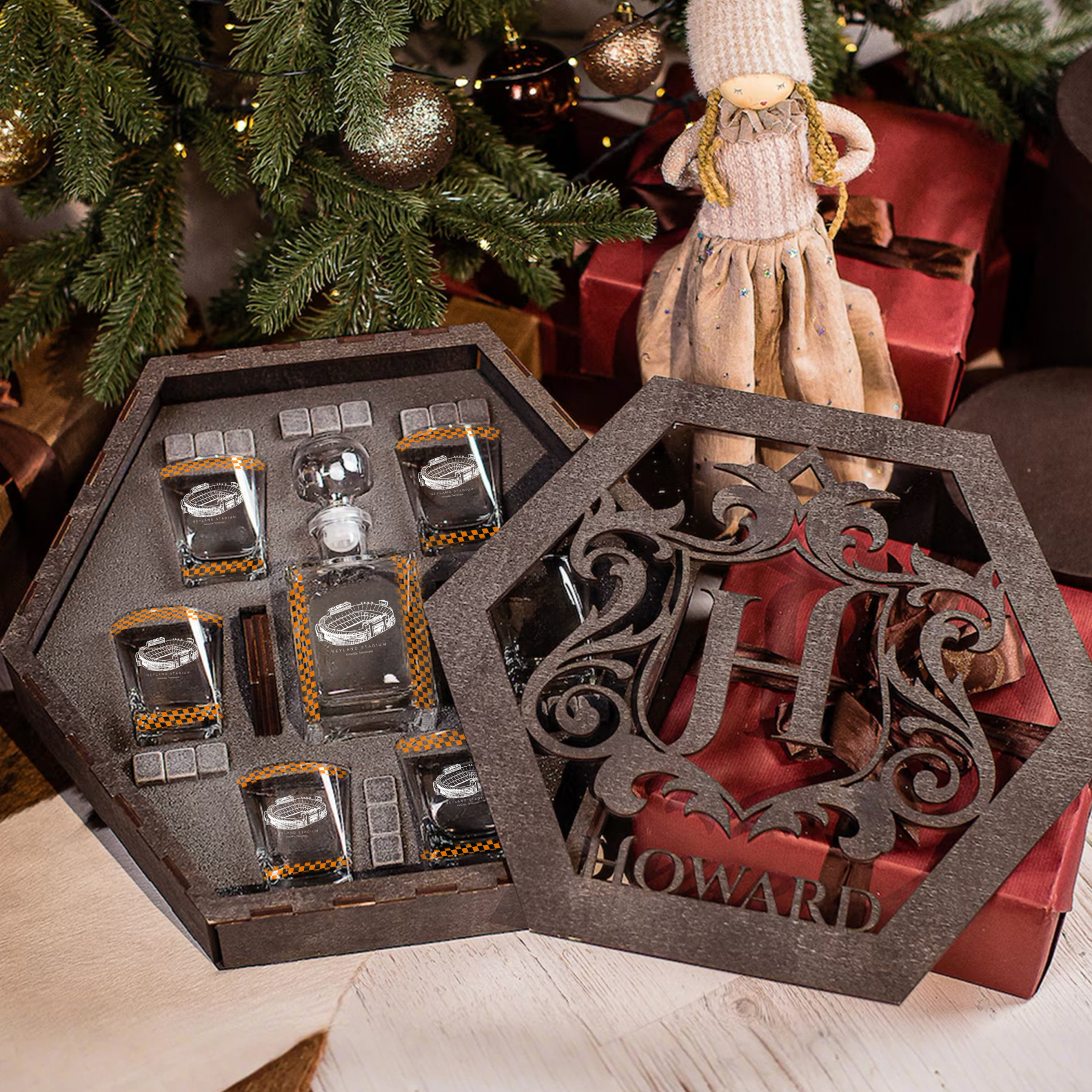 Neyland Stadium - Tennessee Volunteers Whiskey Set 