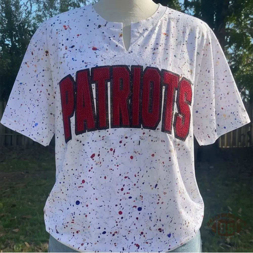 Custom Handmade Dot Mascot shirt Custom Sequin Embroidery Team Name Sweatshirt