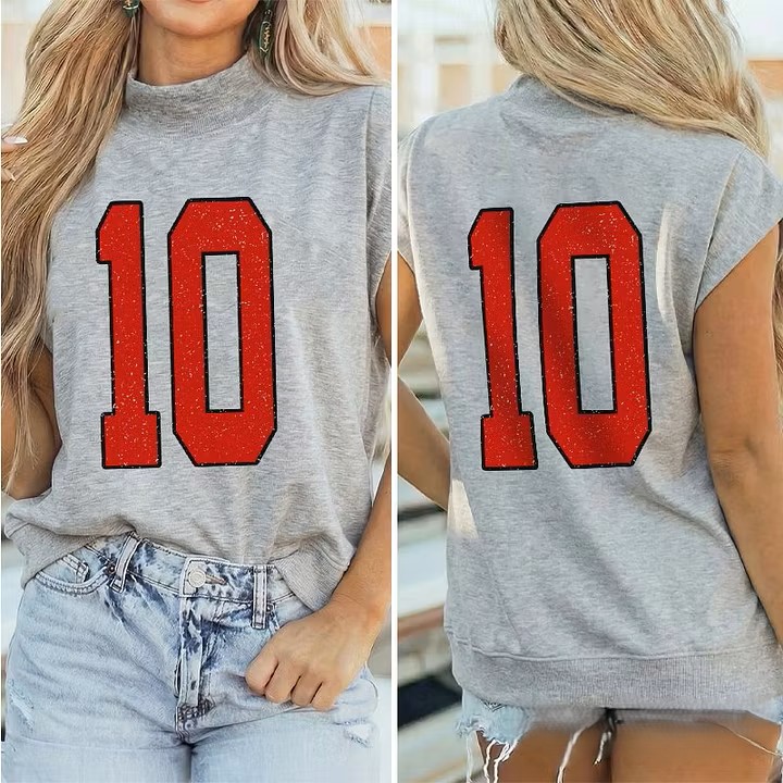 Custom Vintage Varsity Number or Letter Sport Team Mockneck Shirt– Stand-up Collar