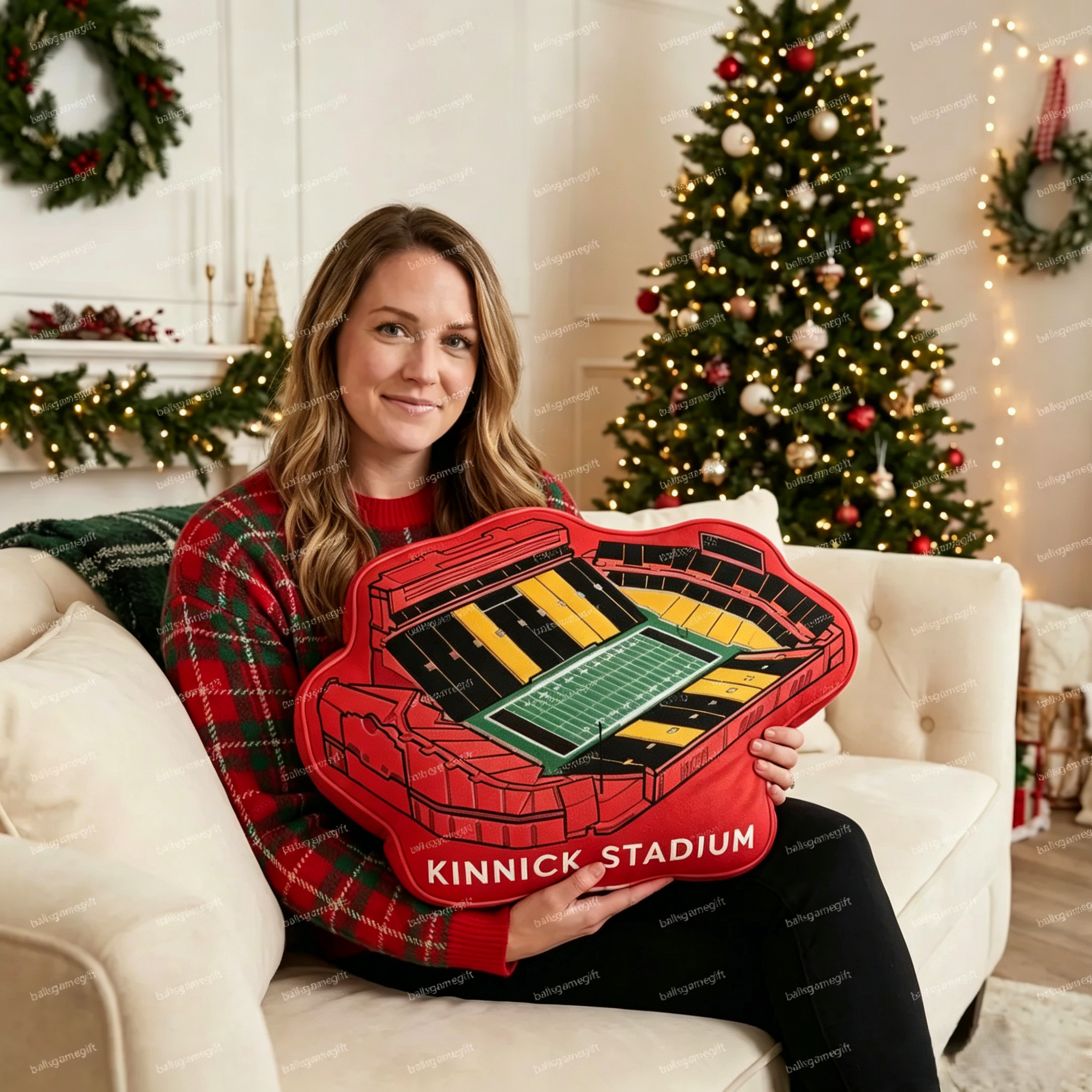 Kinnick Stadium Plush Pillow
