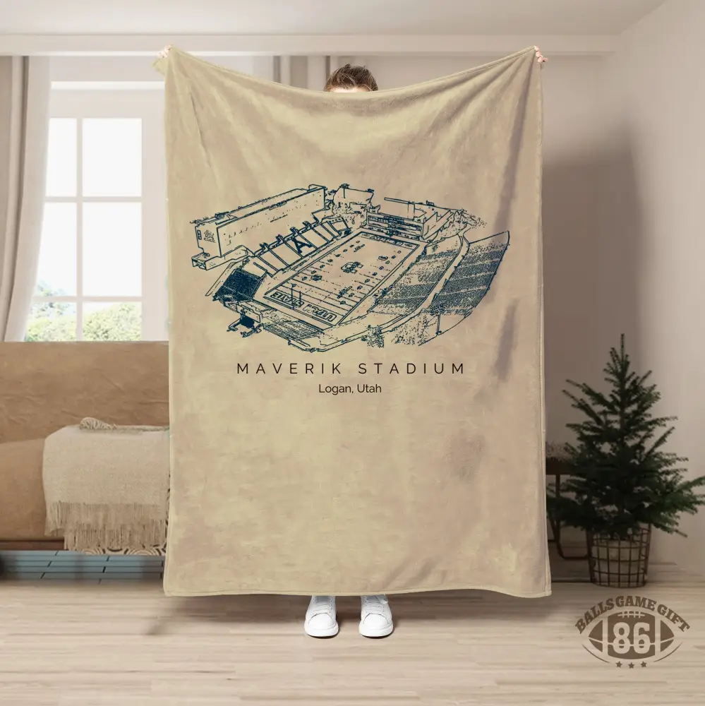 Maverik Stadium - Utah State Aggies football,College Football Blanket