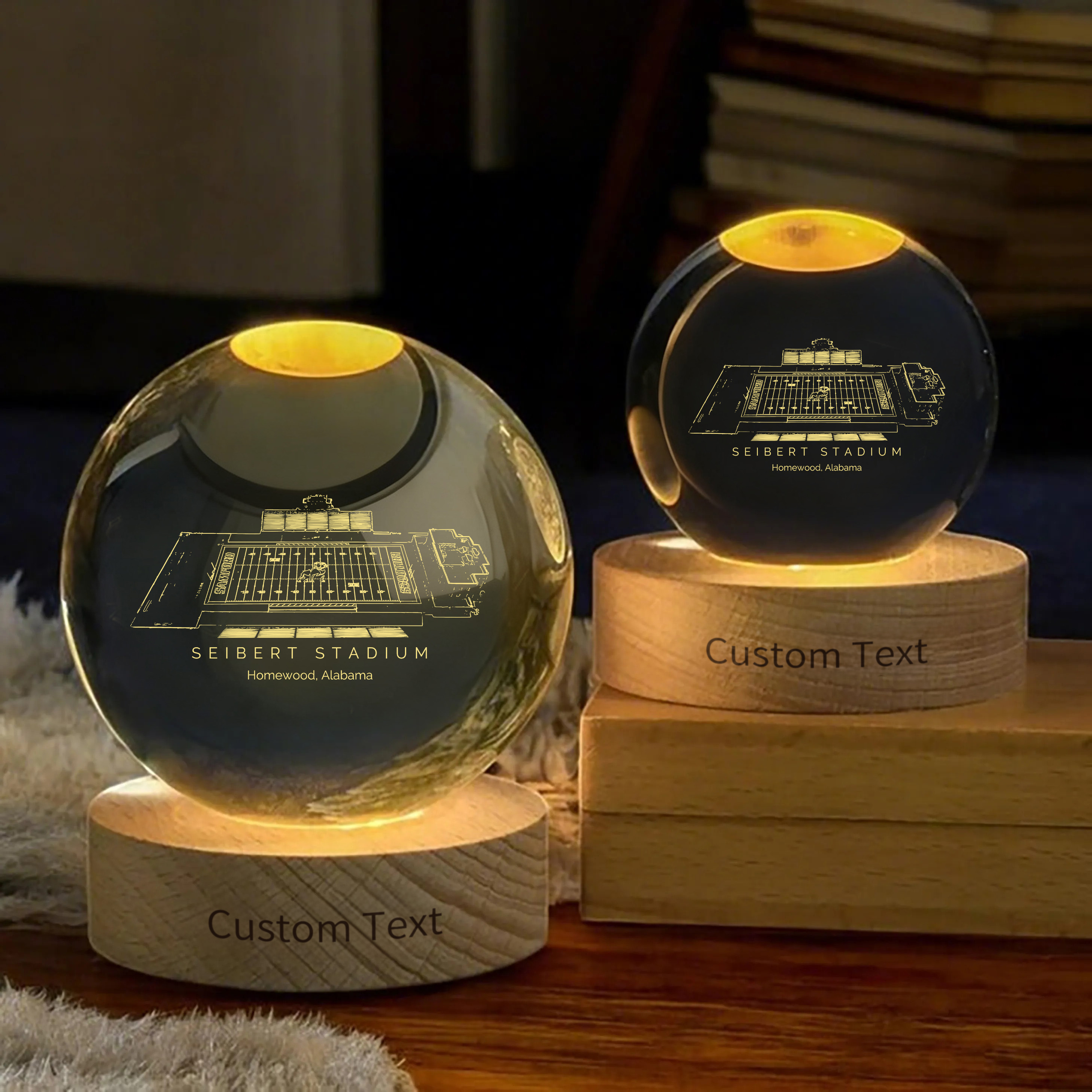 Seibert Stadium 3D Spherical Crystal Ball Lamp