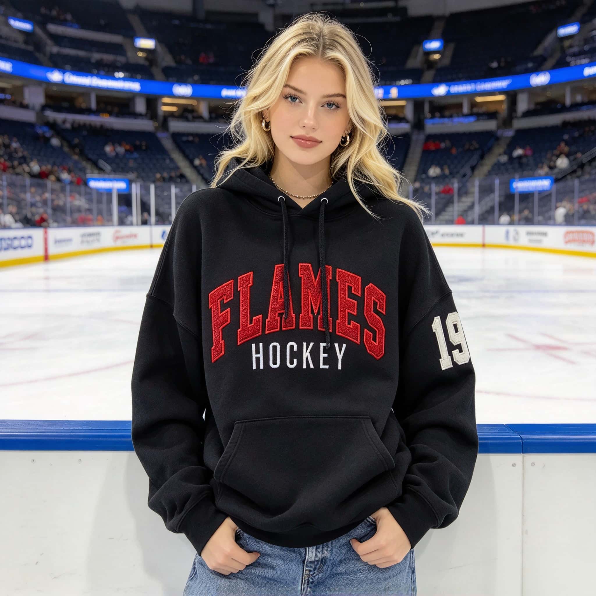 Custom Glitter Applique Game Day Sweatshirt – Any Team, Any Sport