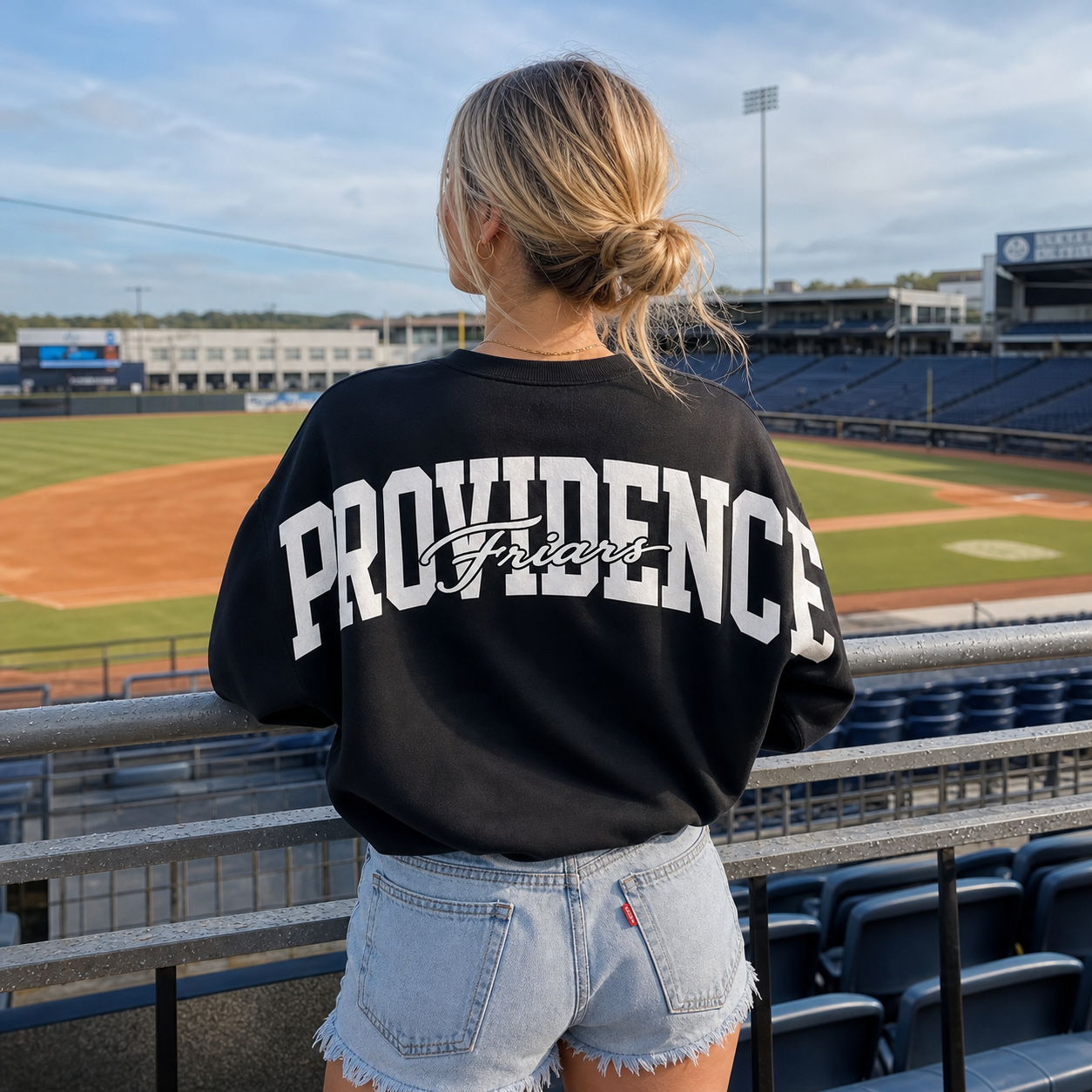 Vintage Arch State Name Heat Transfer Oversized Sweatshirt | Game Day Spirit Pullover