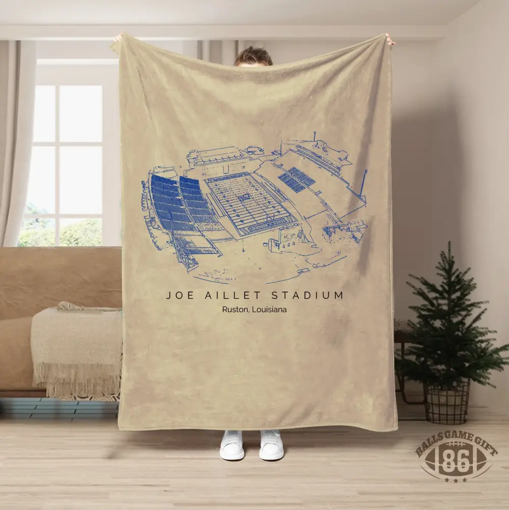 Joe Aillet Stadium - Louisiana Tech Bulldogs football,College Football Blanket