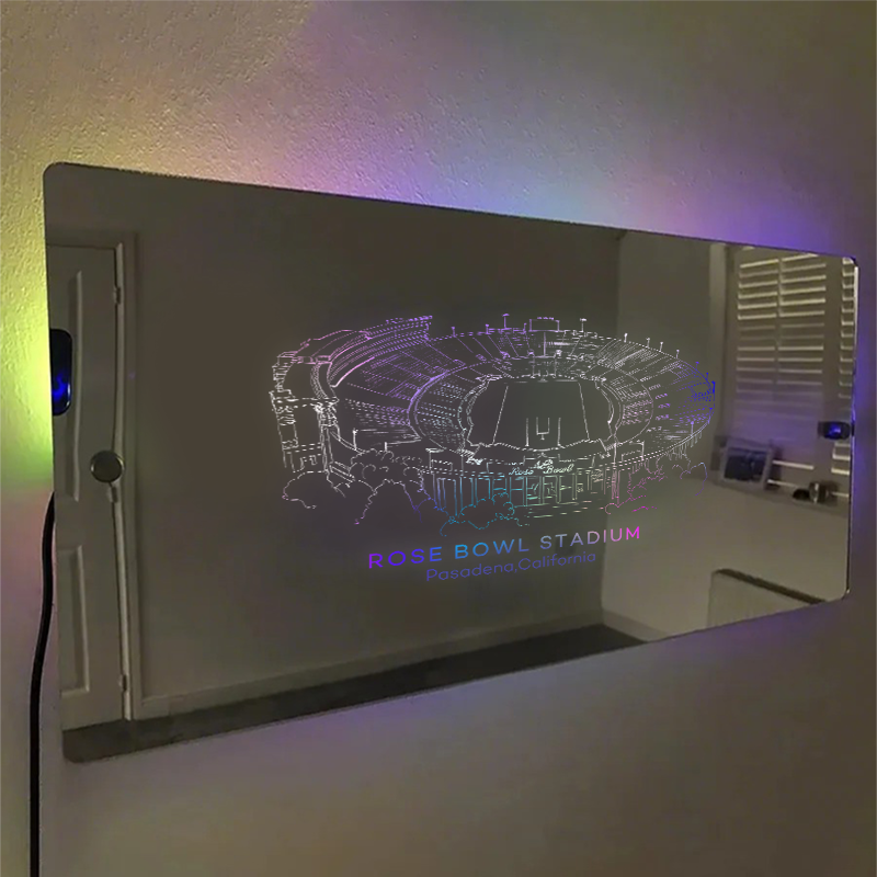 Rose Bowl Stadium Mirror Light-Gifts For Sports Lovers、UCLA Bruins、Los Angeles Rams、Pasadena California