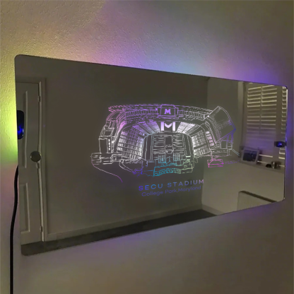 SECU Stadium Mirror Light-Gifts For Sports Lovers、Maryland Terrapins