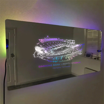 Simmons Bank Liberty Stadium Mirror Light-Gifts For Sports Lovers、Memphis Tigers、Memphis Oilers、Tennessee