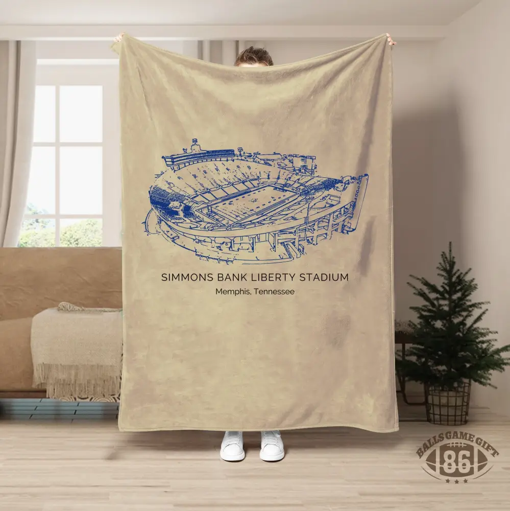 Simmons Bank Liberty Stadium- Memphis Tigers football, College Football Blanket