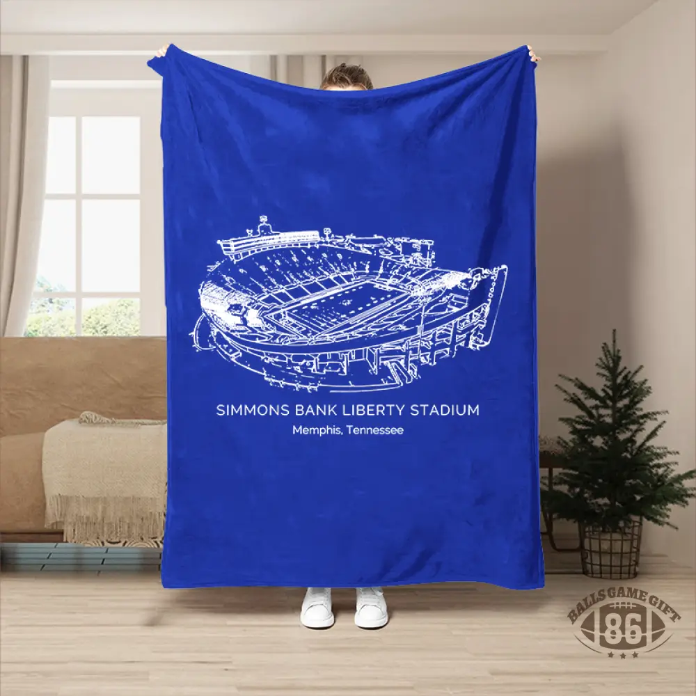 Simmons Bank Liberty Stadium- Memphis Tigers football, College Football Blanket