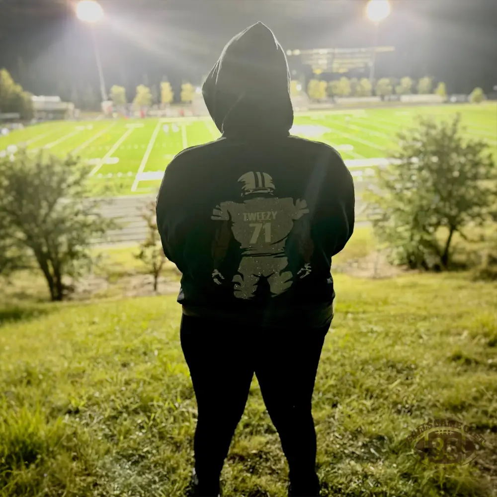 ✨ Game Day Glow On – Shine in Your Custom Glitter Football Tee or Sweatshirt! 🏈