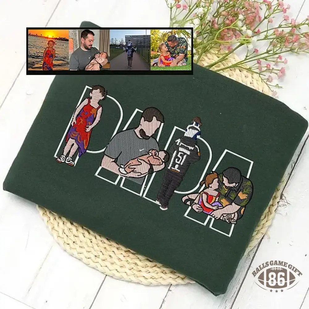 Custom Family Embroidered Sweatshirt – Personalized Mother’s Day Gift for Mom & Dad