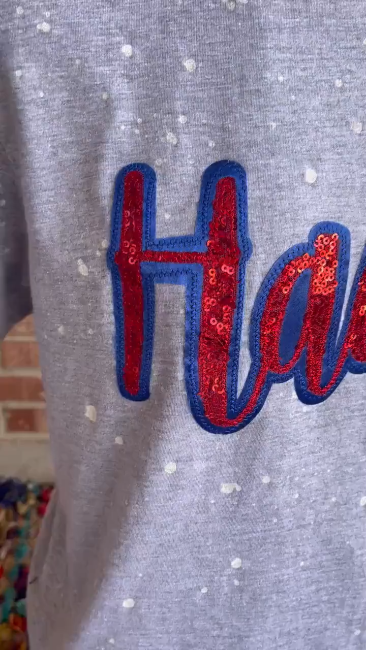 ✨ Personalized Glitter Mascot Notch Neck Tee – Custom School Spirit Shirt
