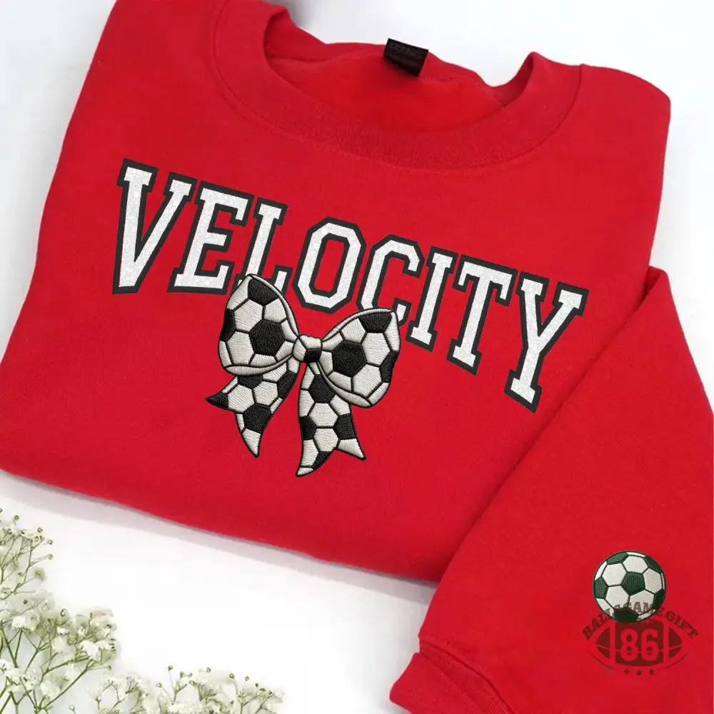 Custom Bow Applique Embroidery Apparel Fan Shirt Player Gift Crewneck Hoodie T-Shirt