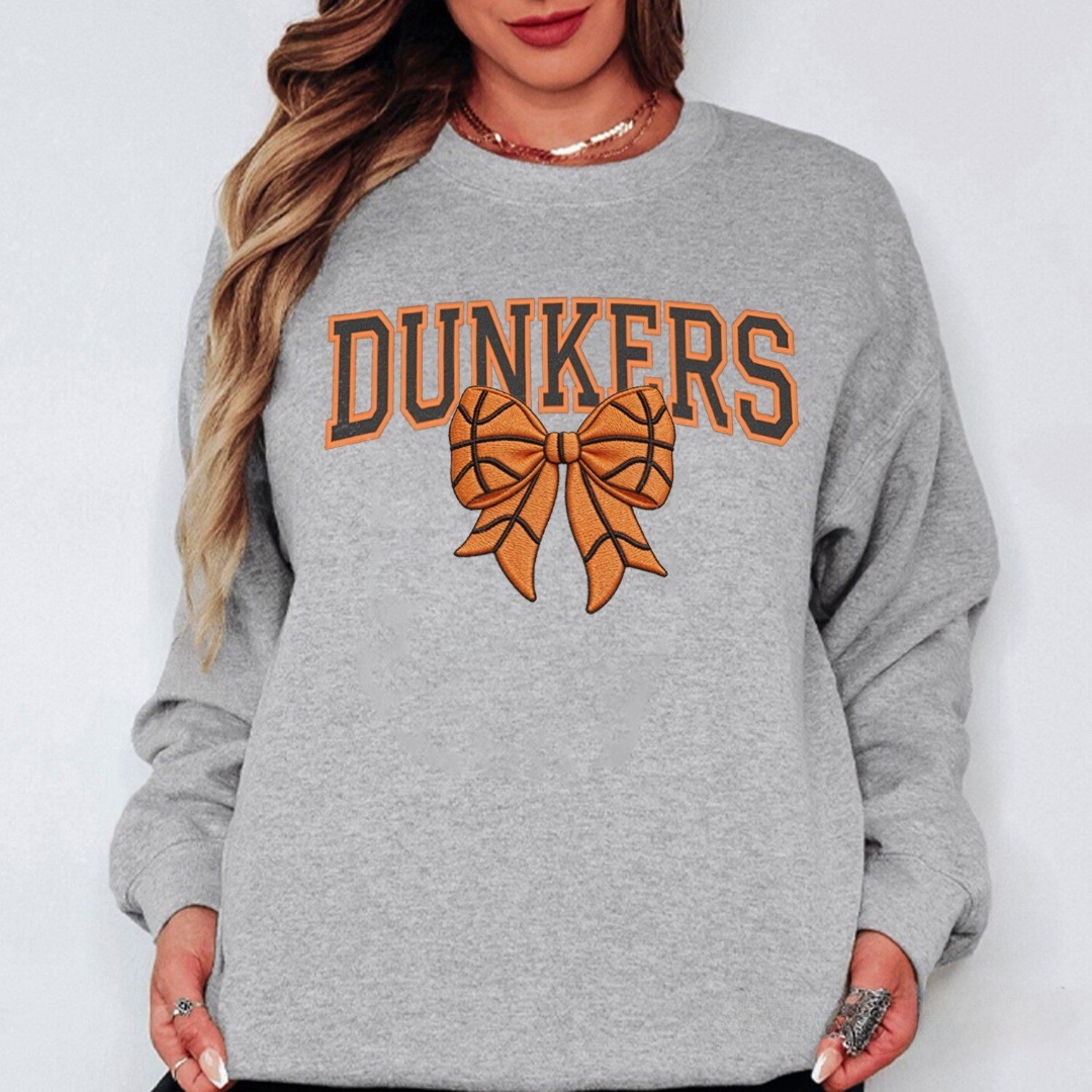 Custom Bow Applique Embroidery Apparel Fan Shirt Player Gift Crewneck Hoodie T-Shirt