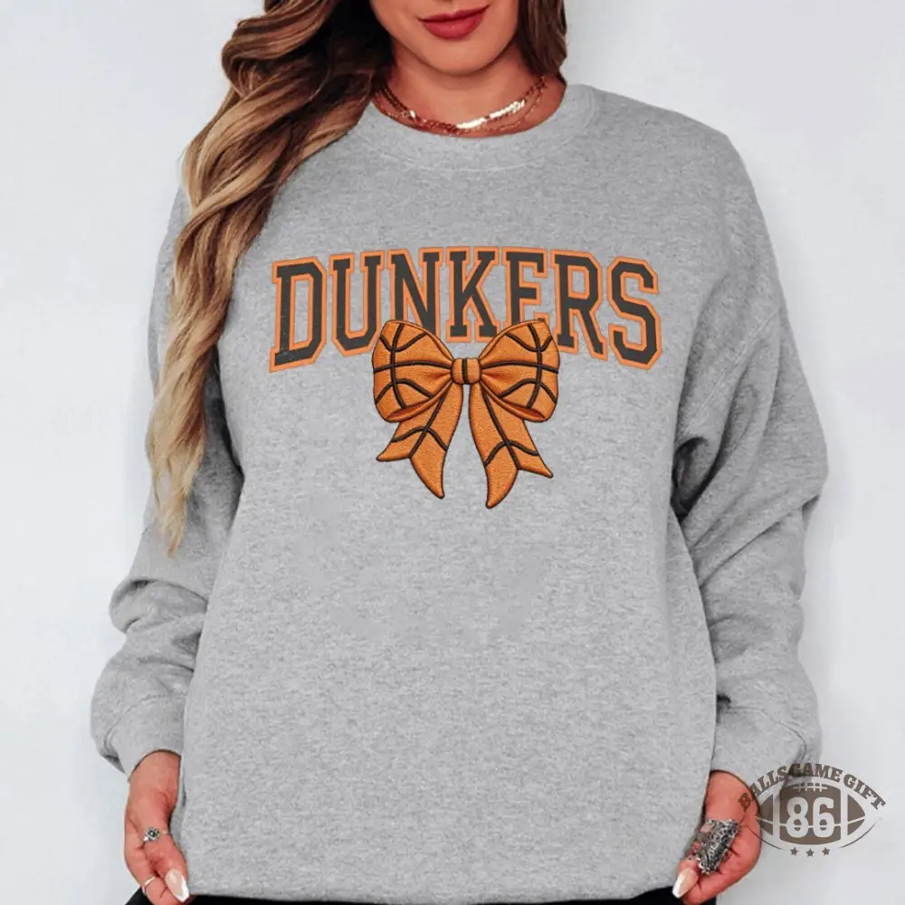 Custom Bow Applique Embroidery Apparel Fan Shirt Player Gift Crewneck Hoodie T-Shirt
