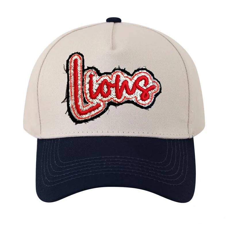 Custom Team Name Sequin Embridered Baseball Cap Sport Lover Hat