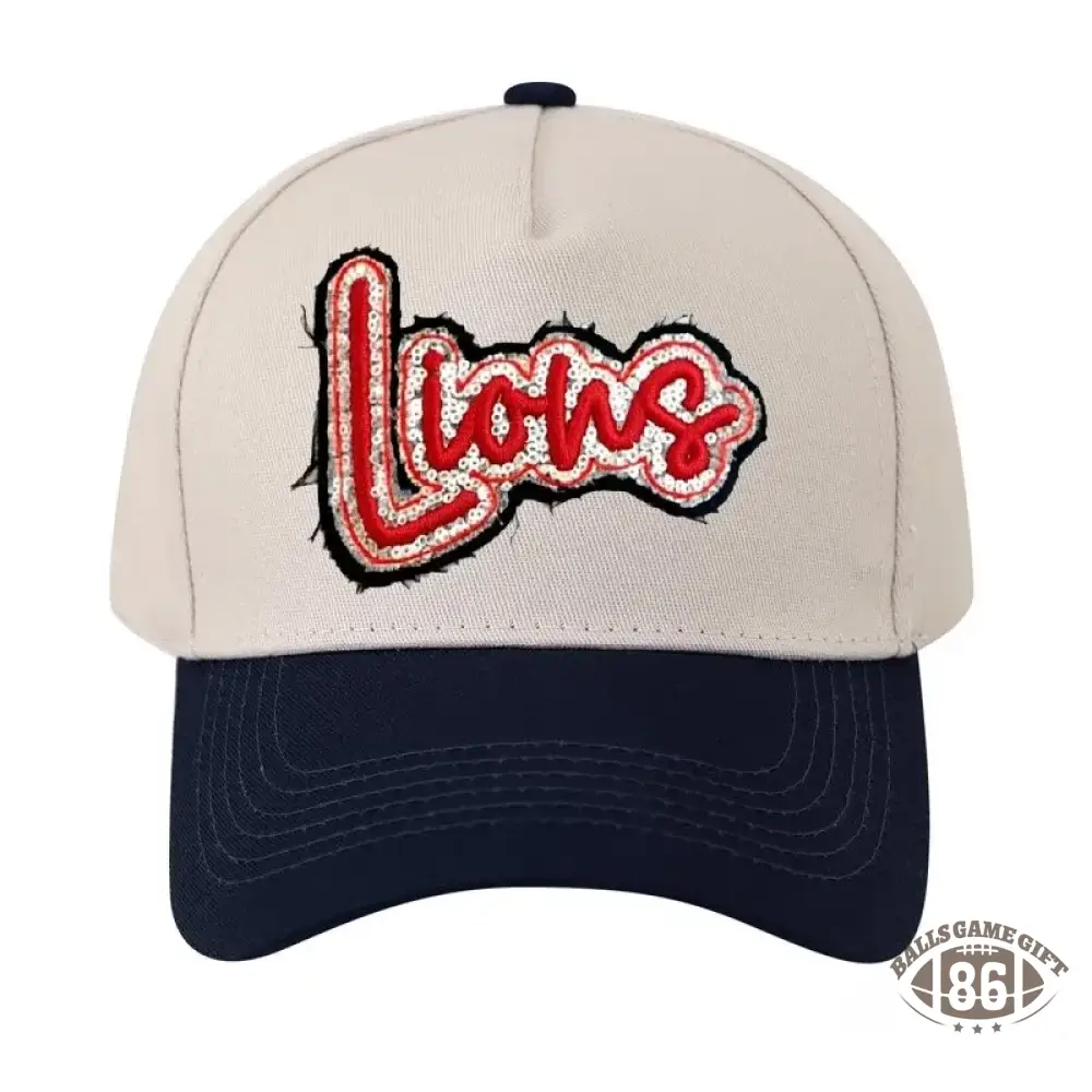 Custom Team Name Sequin Embridered Baseball Cap Sport Lover Hat