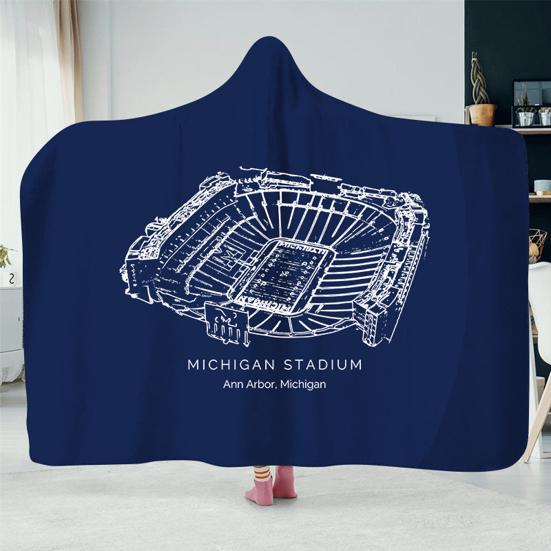 Michigan Stadium -College Football Hat Blanket