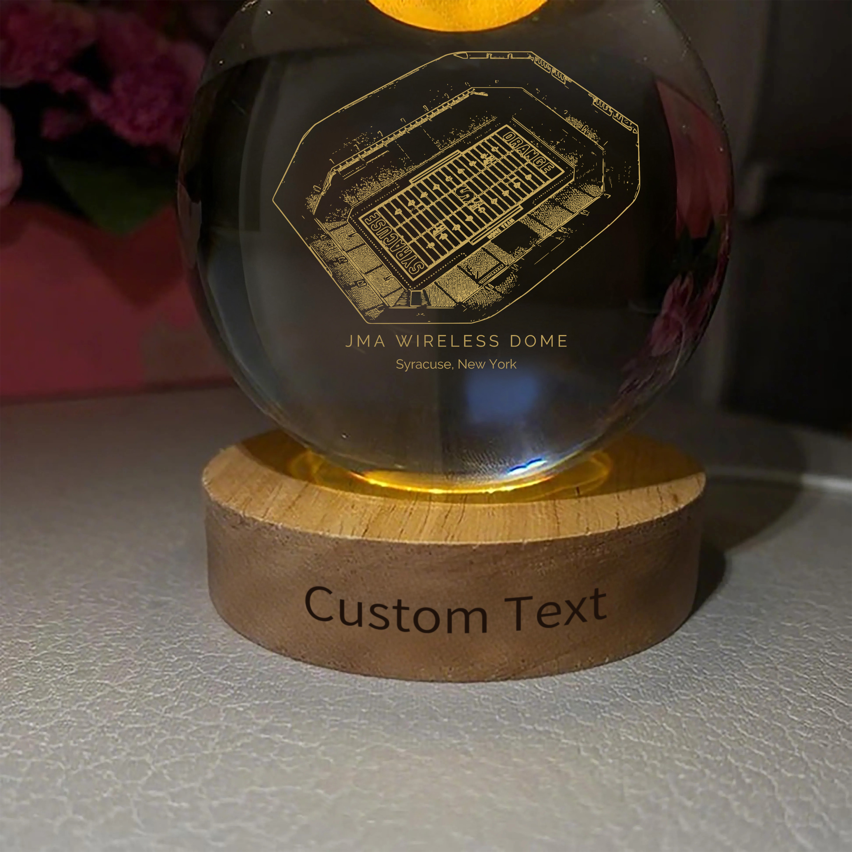 JMA Wireless Dome Stadium 3D Spherical Crystal Ball Lamp