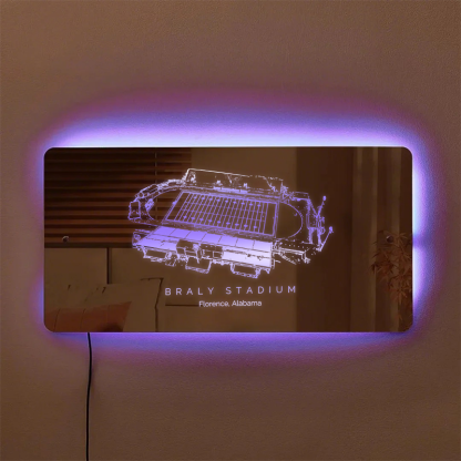 Braly Stadium Mirror Light-Gifts For Sports Lovers、University of North Alabama Lions