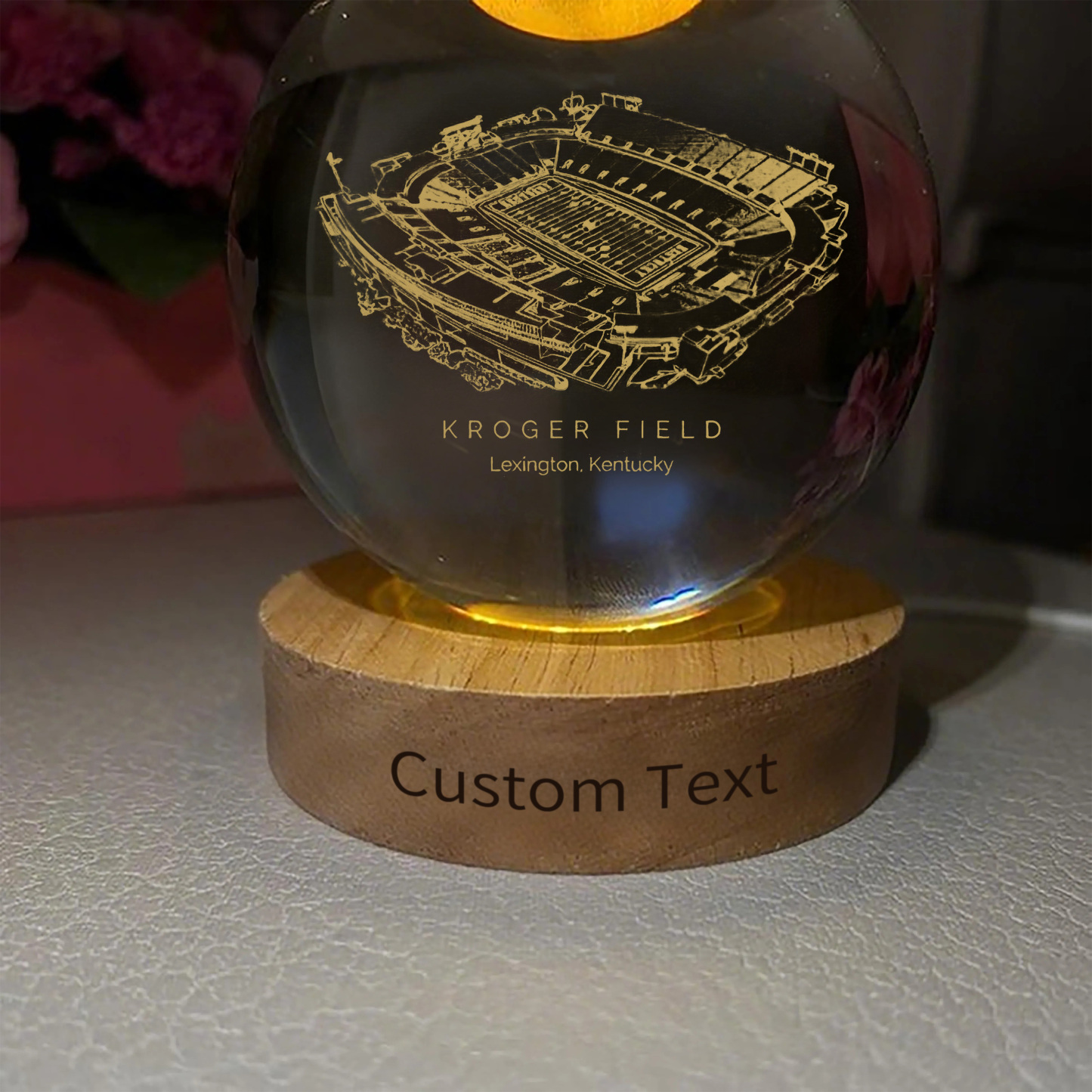 Kroger Field 3D Spherical Crystal Ball Lamp