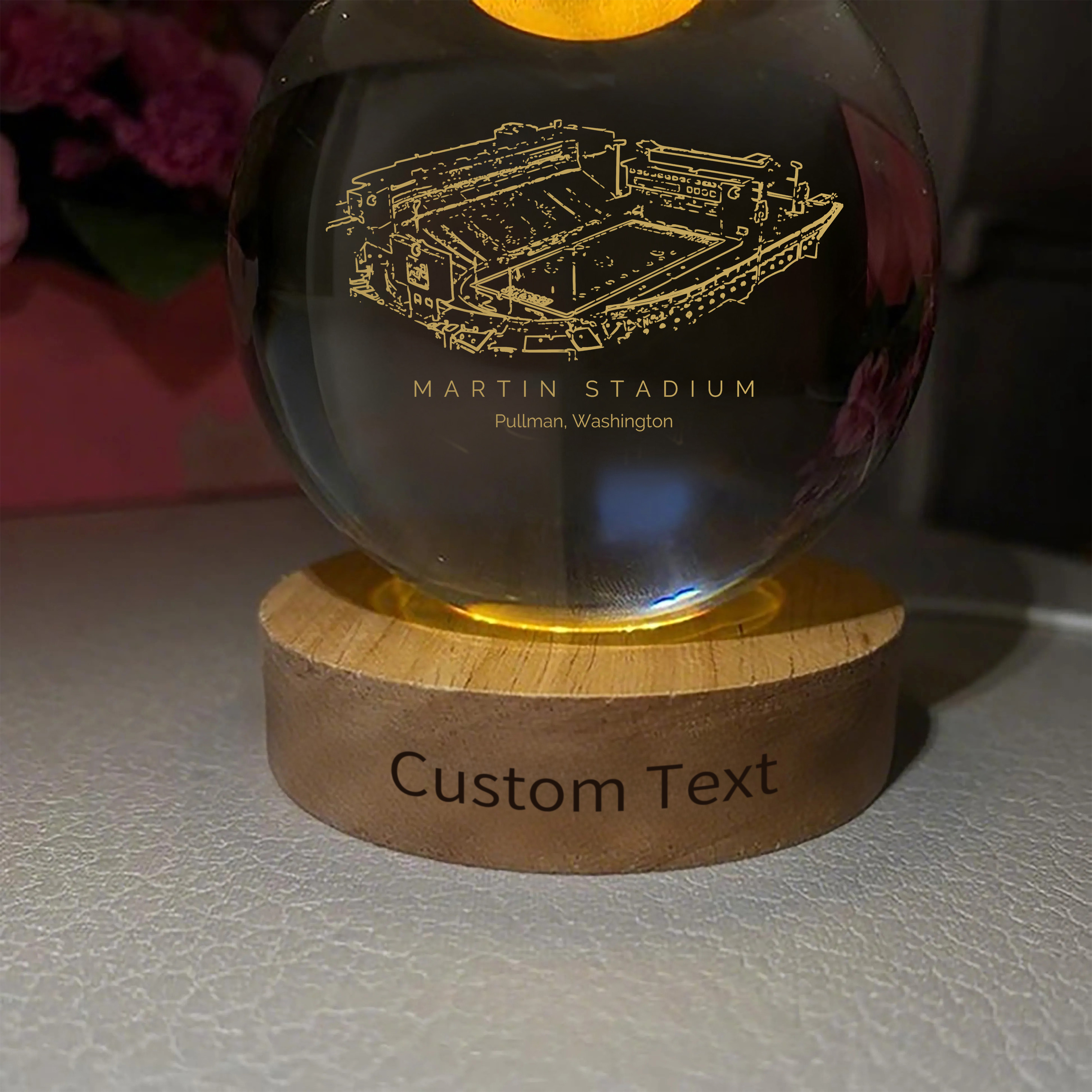 Martin Stadium 3D Spherical Crystal Ball Lamp