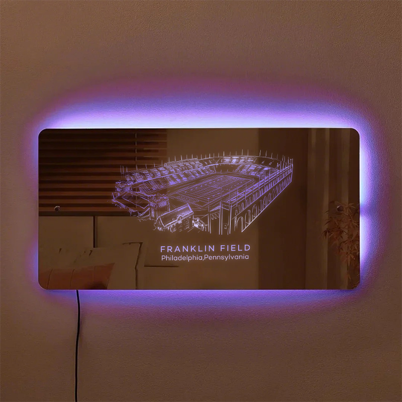 Franklin Field Stadium Mirror Light-Gifts For Sports Lovers、Philadelph