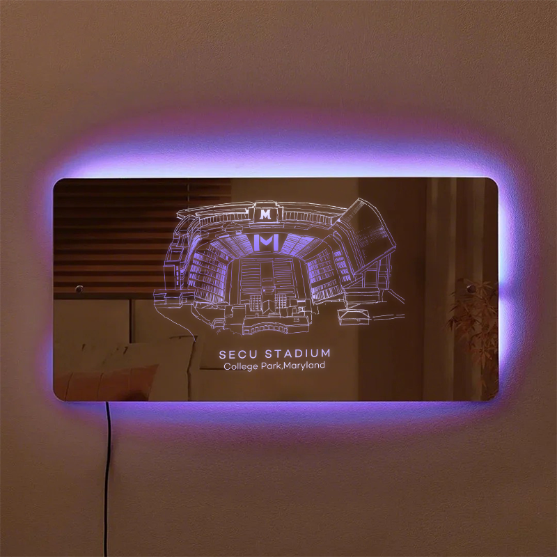 SECU Stadium Mirror Light-Gifts For Sports Lovers、Maryland Terrapins