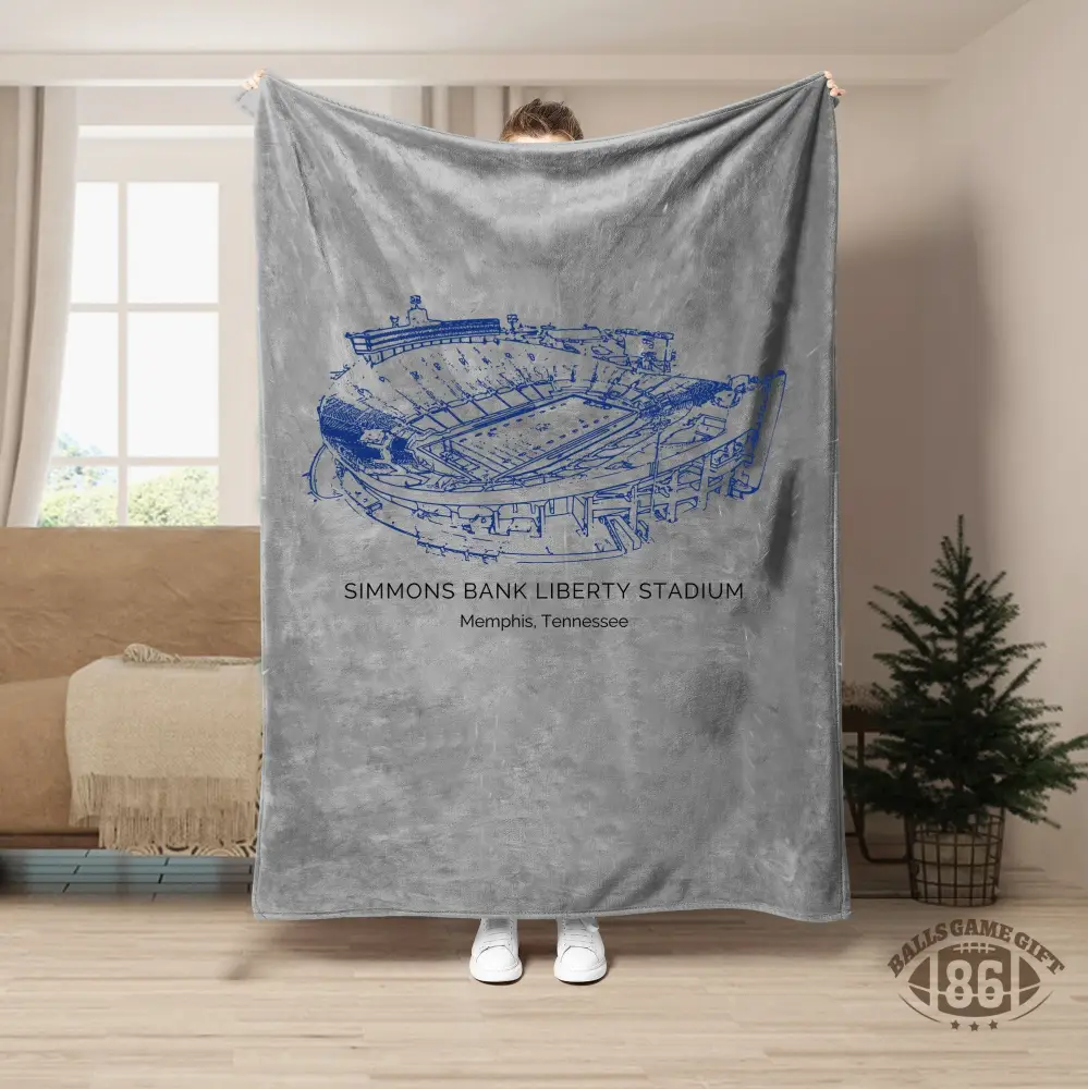 Simmons Bank Liberty Stadium- Memphis Tigers football, College Football Blanket