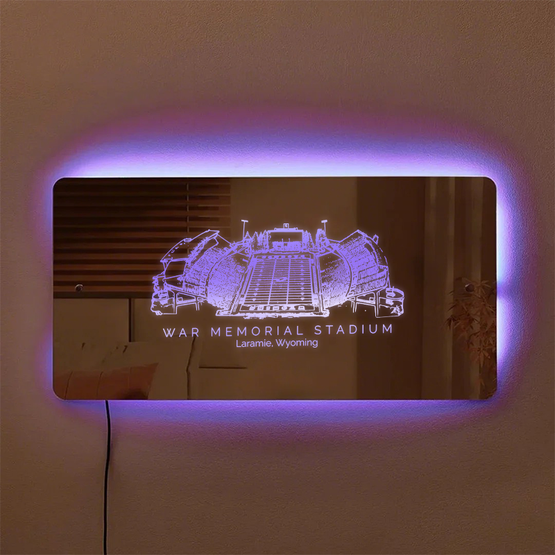 War Memorial Stadium Mirror Light-Gifts For Sports Lovers、Razorbacks、Arkansas