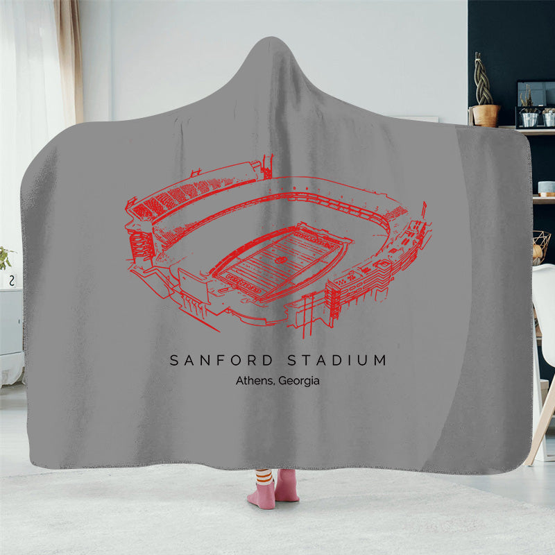 Sanford Stadium -College Football Hat Blanket