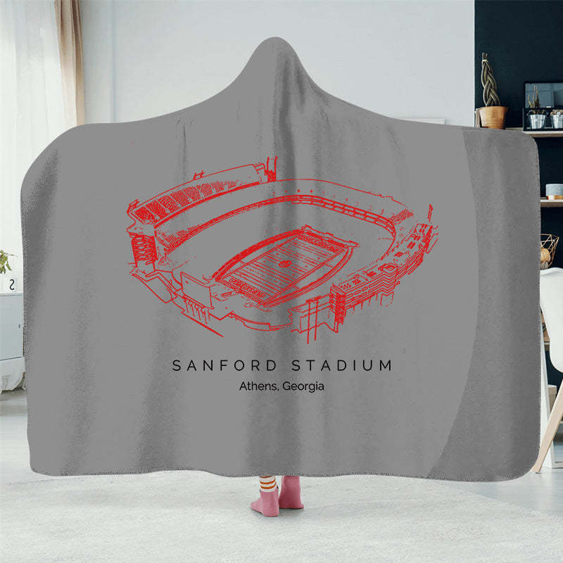 Sanford Stadium -College Football Hat Blanket