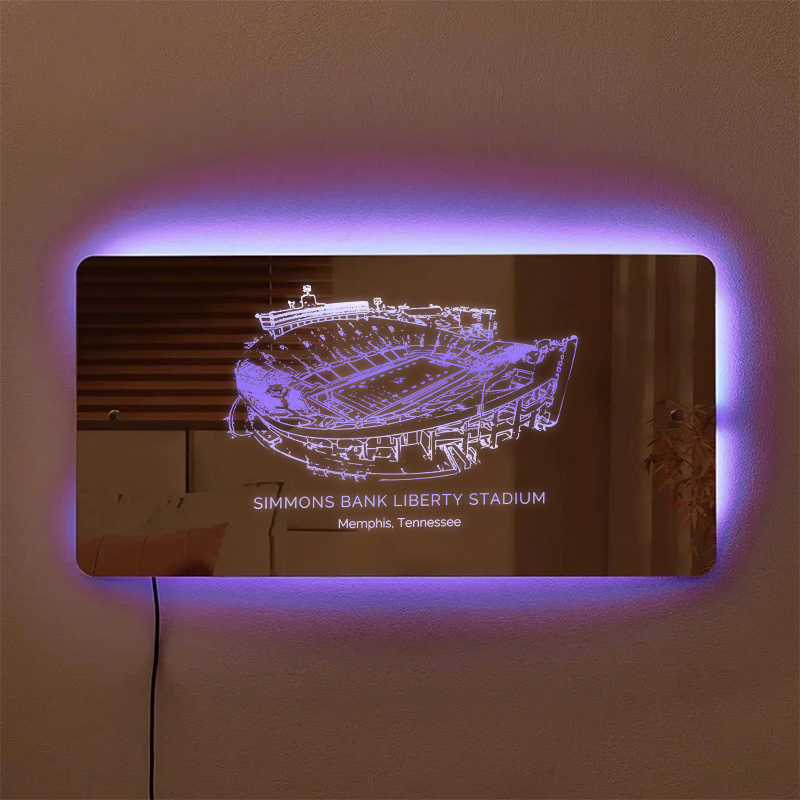 Simmons Bank Liberty Stadium Mirror Light-Gifts For Sports Lovers、Memphis Tigers、Memphis Oilers、Tennessee