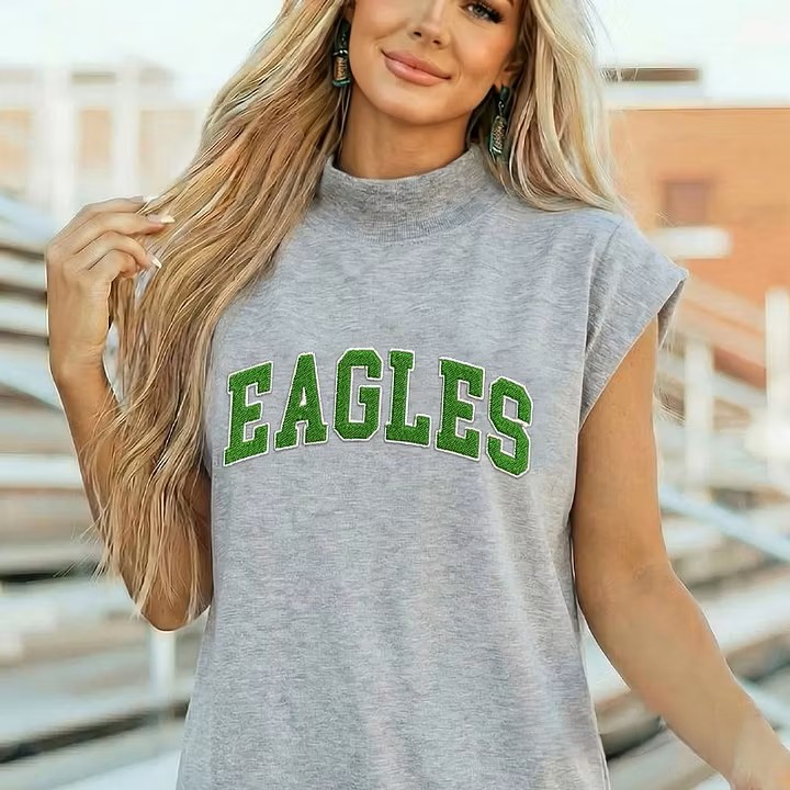 Custom Mockneck Embroidered Team Name Shirt – Stand-up Collar