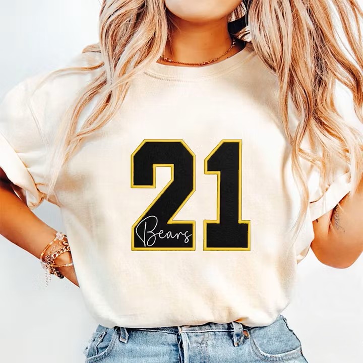 Custom Sports Number T-Shirt, Vintage Washed Team Spirit Casual Top