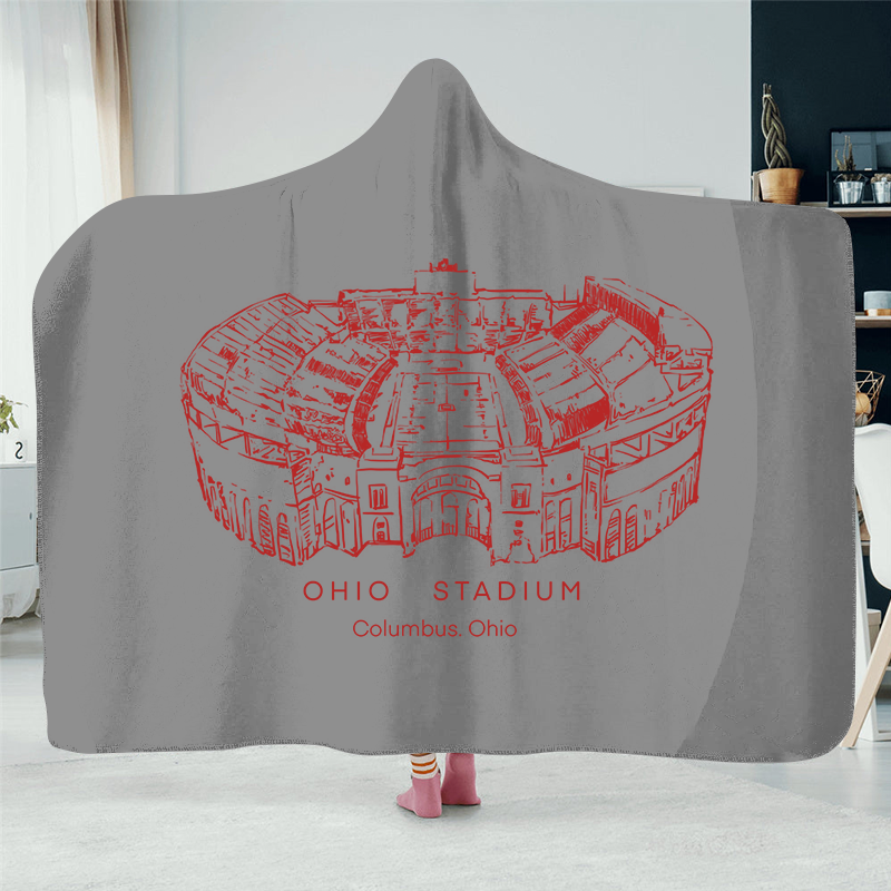 Ohio Stadium Hat Blanket- College Football Hat Blanket