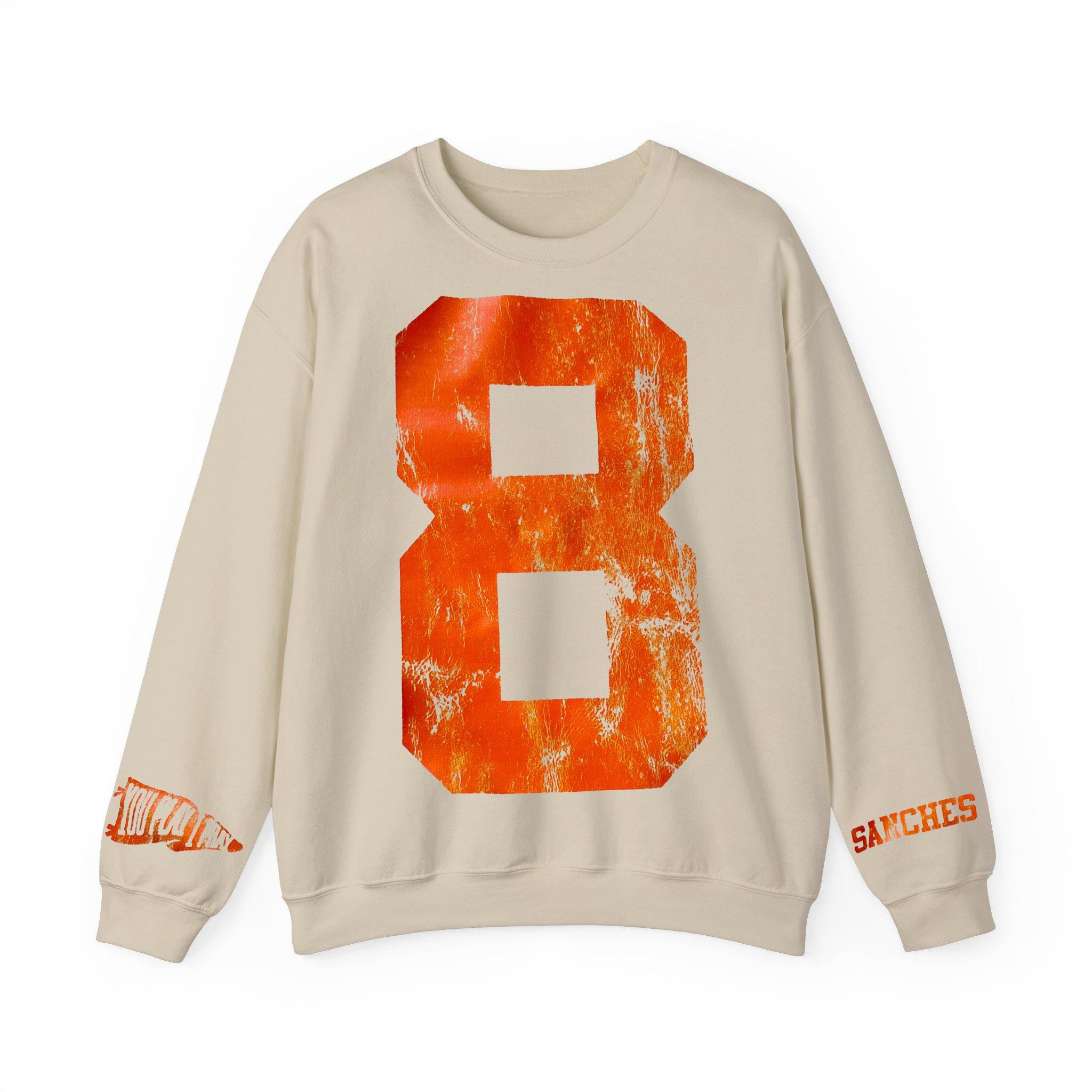 Custom Vintage Varsity Number or Letter Sweatshirt | Personalized Print Team Birthday or City Hoodie | Gifts for Sports Mom